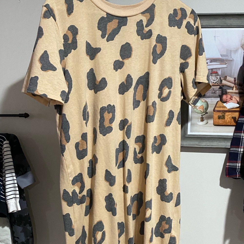 Cheetah Tshirt Dress